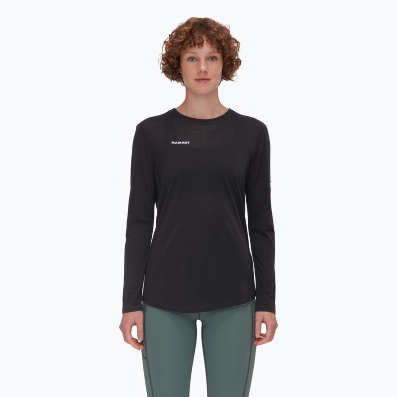 Longsleeve pentru femei Mammut Tree Wool FL black 01700