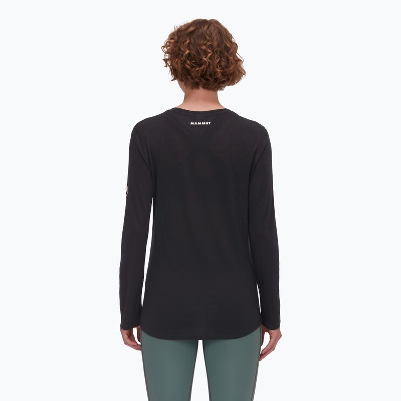 Longsleeve pentru femei Mammut Tree Wool FL black 01700 2