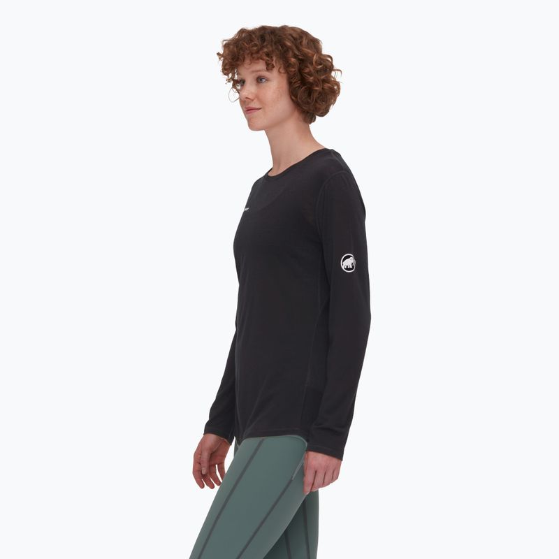 Longsleeve pentru femei Mammut Tree Wool FL black 01700 3