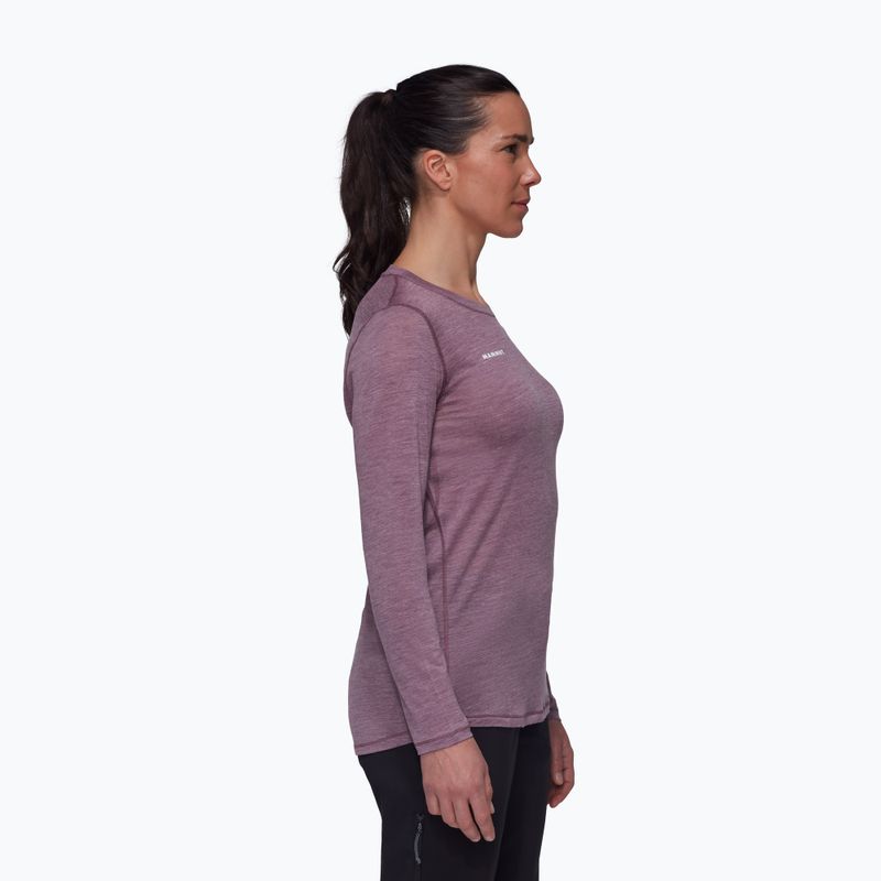 Longsleeve pentru femei Mammut Tree Wool FL flux melange 01700 3