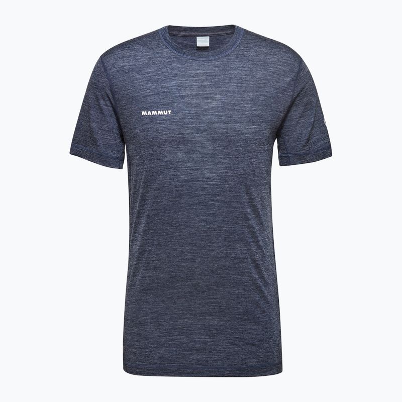Tricou de  trekking pentru bărbați Mammut Tree Wool FL marine melange 4