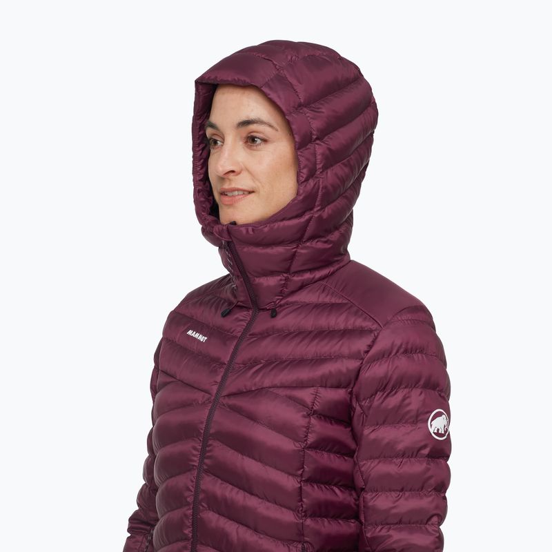Geacă cu izolare pentru femei Mammut Albula IN Hooded vin/black 4