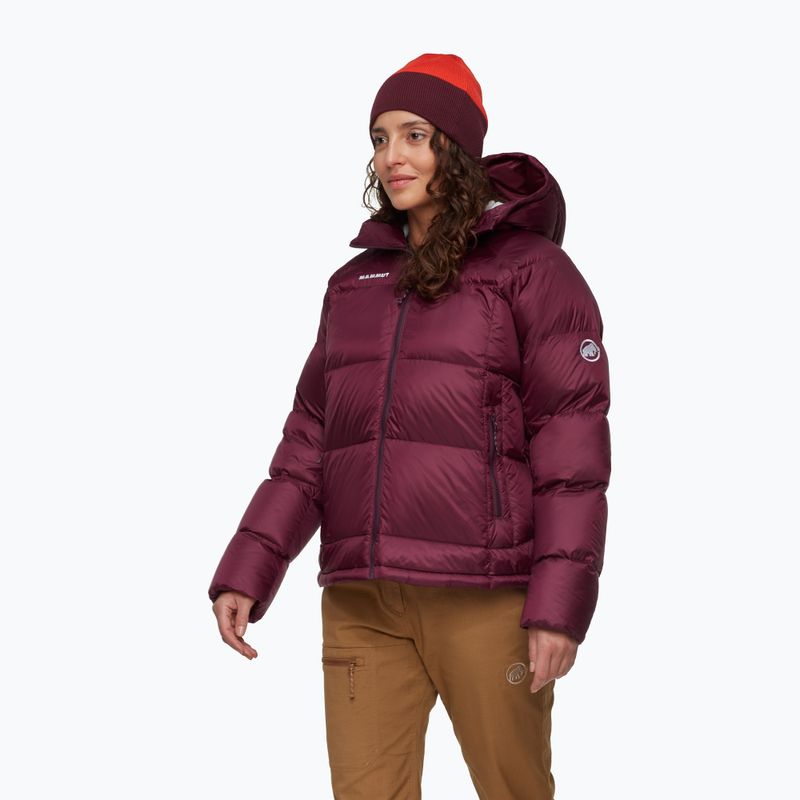 Geacă cu puf pentru femei Mammut Glacier Glow Insulation Hooded vin 3