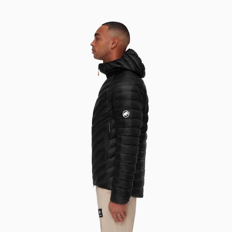Geacă cu puf pentru bărbați Mammut Broad Peak Insulation Hooded black 3