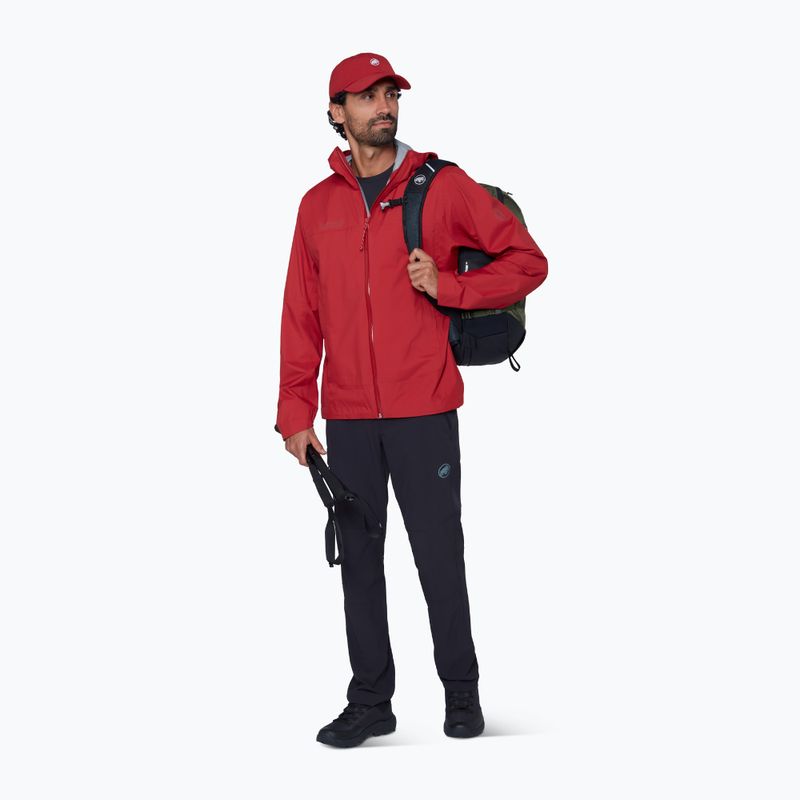 Geacă împotriva vântului pentru bărbați Mammut Ducan HS Hooded dark mammut red 2