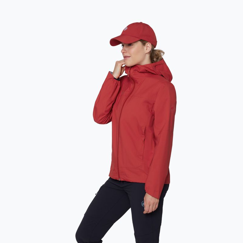 Geacă împotriva vântului pentru femei Mammut Ducan HS Hooded dark mammut red 4