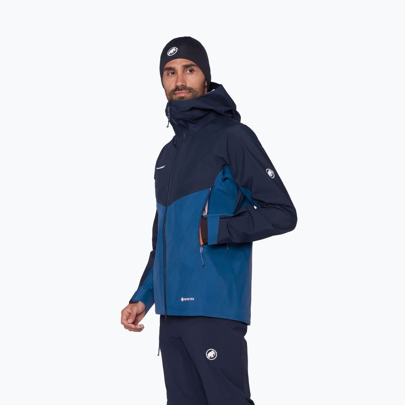 Geacă de ploaie pentru bărbați Mammut Crater IV HS Hooded sweatshirt/marine 4