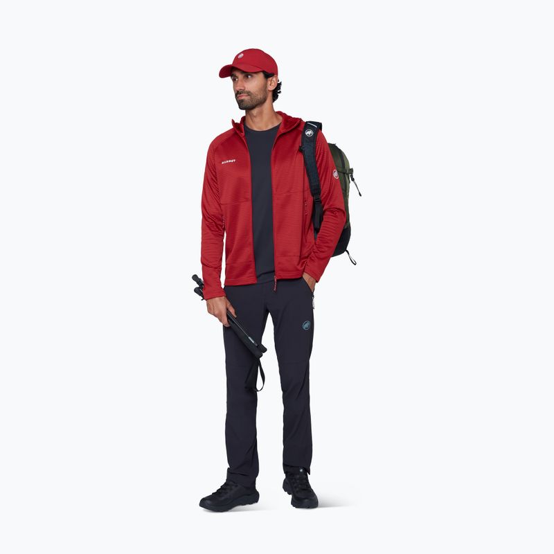 Bluză de trekking pentru bărbați Mammut Crag ML Hooded dark mammut red 2