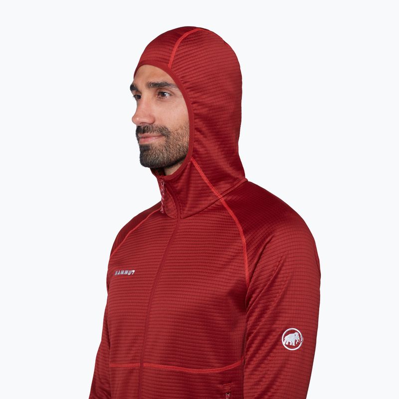 Bluză de trekking pentru bărbați Mammut Crag ML Hooded dark mammut red 5