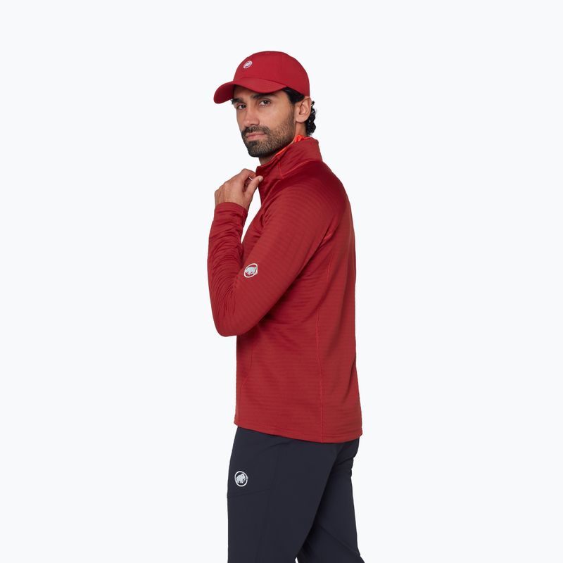 Bluză pentru bărbați Mammut Taiss ML Half Zip Pull dark mammut red 4