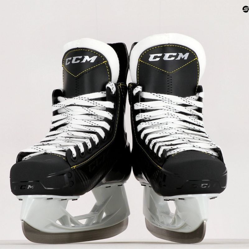 Patine de hochei pe gheață pentru copii CCM SK TAC 9350 JR, negru, 9350JR 9