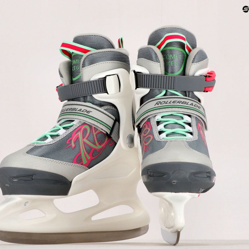 Patine de gheață pentru copii Rollerblade Comet G, alb, 0P5026008G9 9