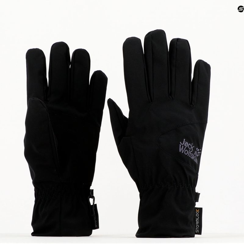 Jack Wolfskin Stormlock Stormlock Highloft mănuși de trekking negru 1904433_6000_001 6