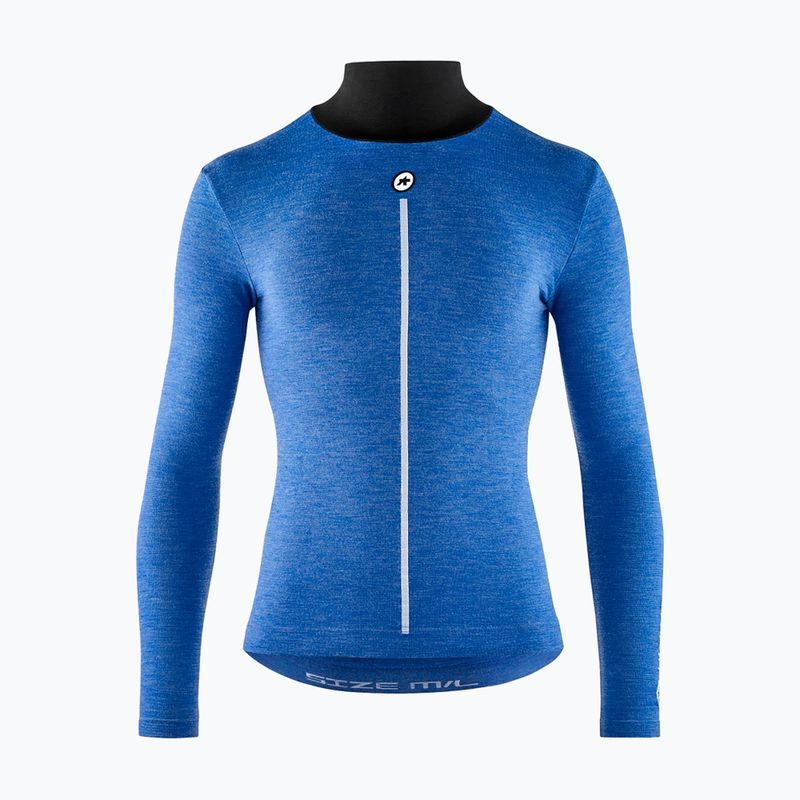 Longsleeve de ciclism pentru bărbați ASSOS Ultraz Winter Skin Layer P1 calypso blu 8