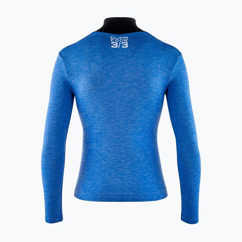 Longsleeve de ciclism pentru bărbați ASSOS Ultraz Winter Skin Layer P1 calypso blu 9