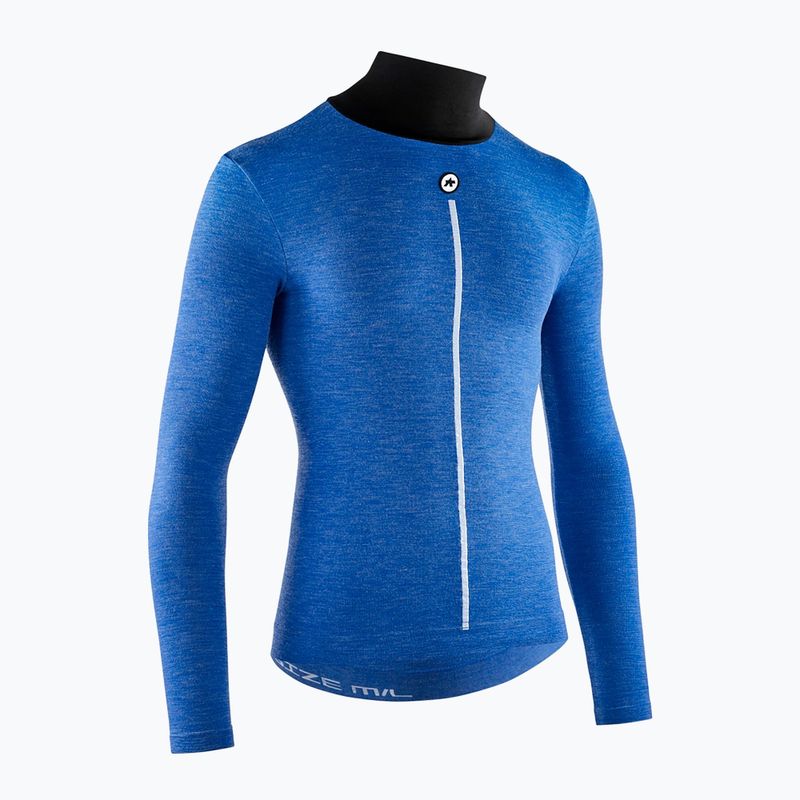 Longsleeve de ciclism pentru bărbați ASSOS Ultraz Winter Skin Layer P1 calypso blu 10