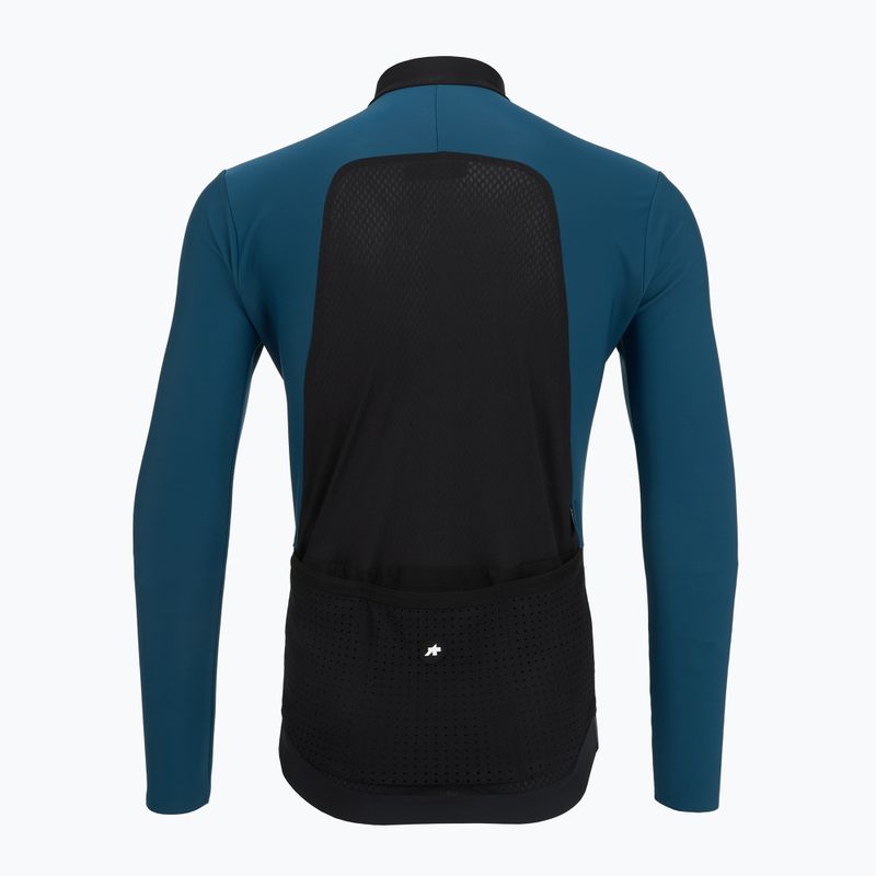 Bluză cu mânecă lungă pentru bărbați pentru ciclism ASSOS Equipe R S11 Spring Fall petrol blue 2