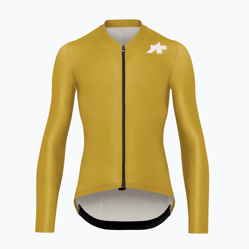 Bluză cu mânecă lungă pentru bărbați pentru ciclism ASSOS Mille GT S11 EVO golden yellow