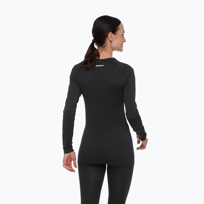 Bluză termică damă Mammut All-Mountain Seamless BL Mid black/white 2