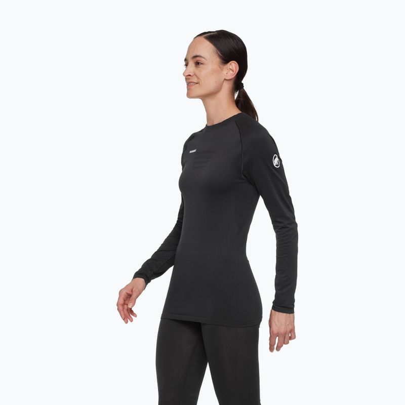 Bluză termică damă Mammut All-Mountain Seamless BL Mid black/white 3