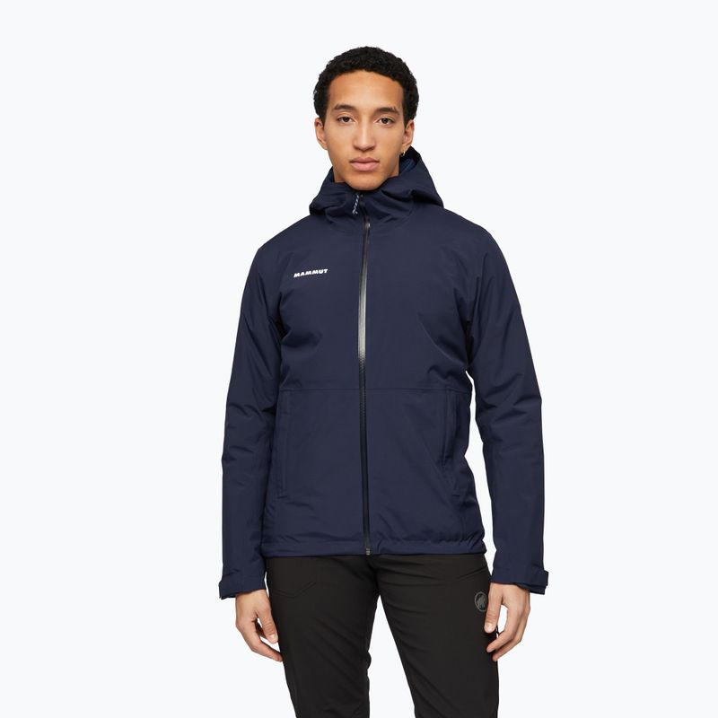 Geacă de ploaie pentru bărbați Mammut Linard HS Thermo Hooded Jacket Men marine