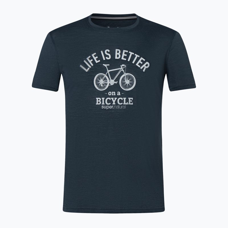 Tricou pentru bărbați super.natural Better Bike Tee blueberry/vapor grey 3
