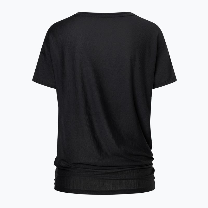 Tricou de yoga pentru femei super.natural Yoga Loose Tee jet black 4