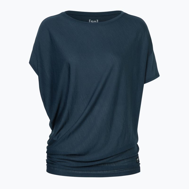 Tricou de yoga pentru femei super.natural Yoga Loose Tee blueberry 3