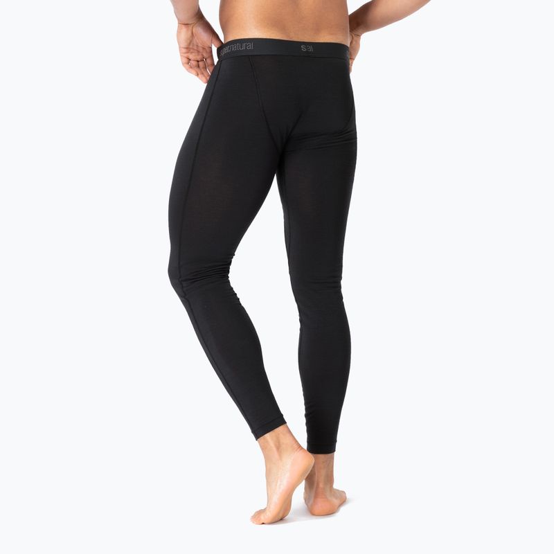 Pantaloni termoactivi pentru bărbați super.natural Tundra 175 jet black 3