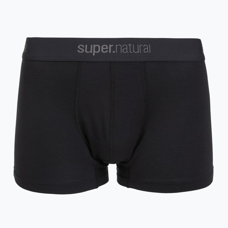 Boxeri termoactivi pentru bărbați super.natural Tundra 175 2 pary jet black/jet black 2