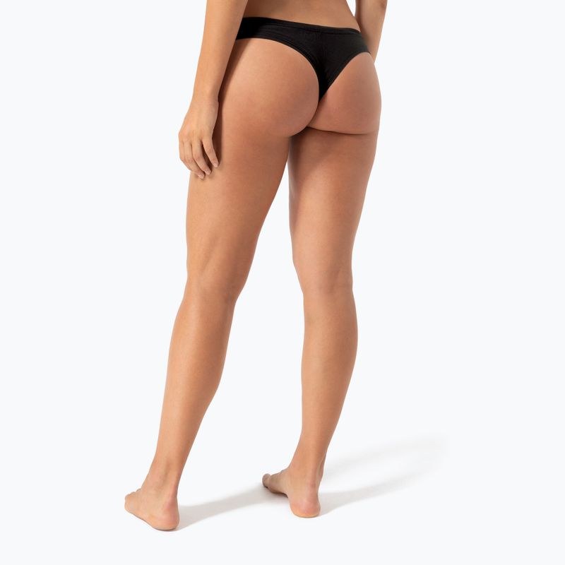 Chiloți termoactivi damă super.natural Tundra 175 Thong jet black 5