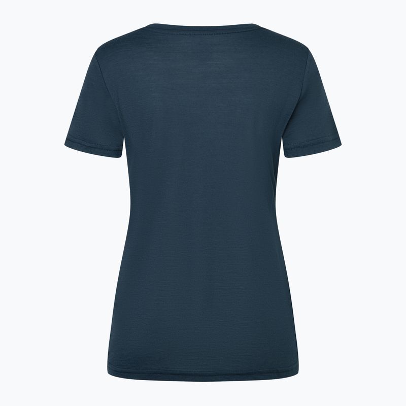 Tricou pentru femei super.natural Preikestolen Cliffs Tee blueberry/feather grey/copper 4