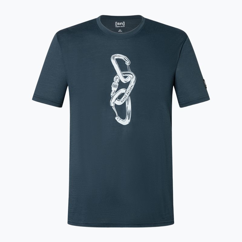 Tricou pentru bărbați super.natural Carabineri Tee blueberry/vapor grey 2