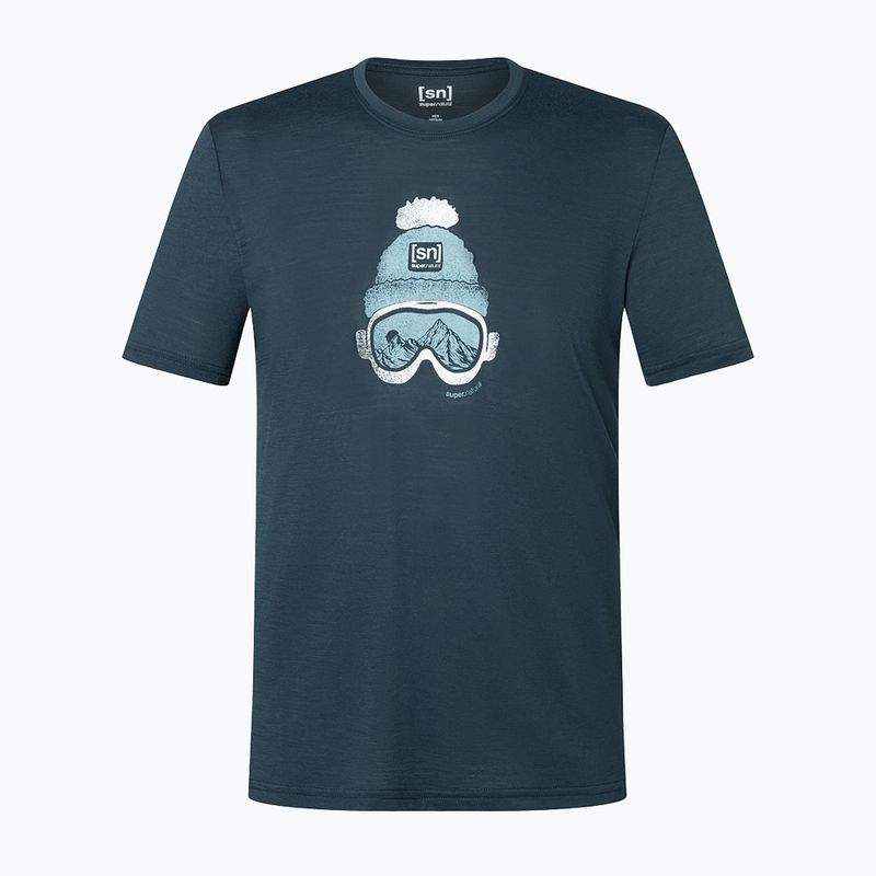 Tricou pentru bărbați super.natural Gogeanie blueberry/various 2