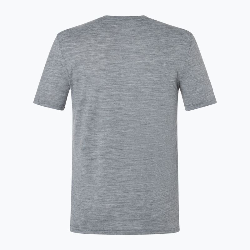Tricou pentru bărbați super.natural Gogeanie Tee cashmere greymel/dark shadowmel/vintage khakimel 5