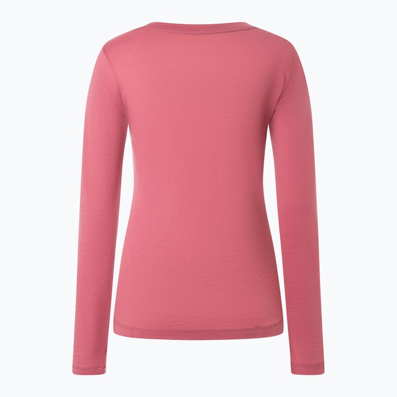 Longsleeve pentru femei super.natural Little Heartwood mauwewood/white stone 5