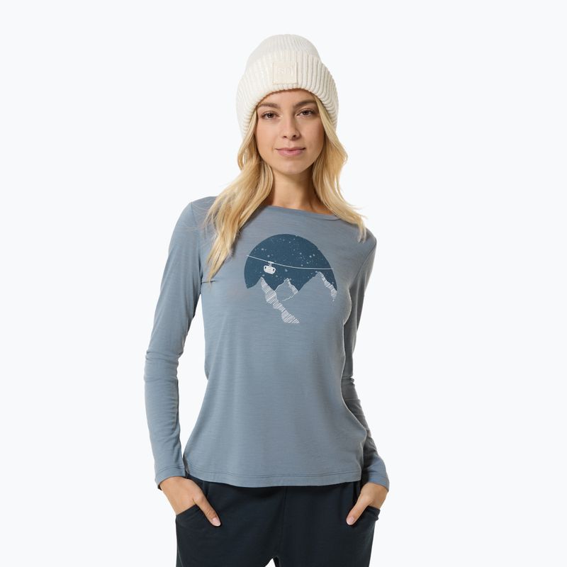 Longsleeve pentru femei Super.Natural Gondola flint stone/various