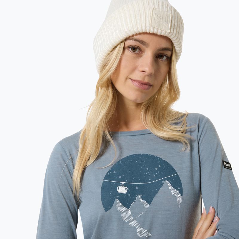 Longsleeve pentru femei Super.Natural Gondola flint stone/various 3