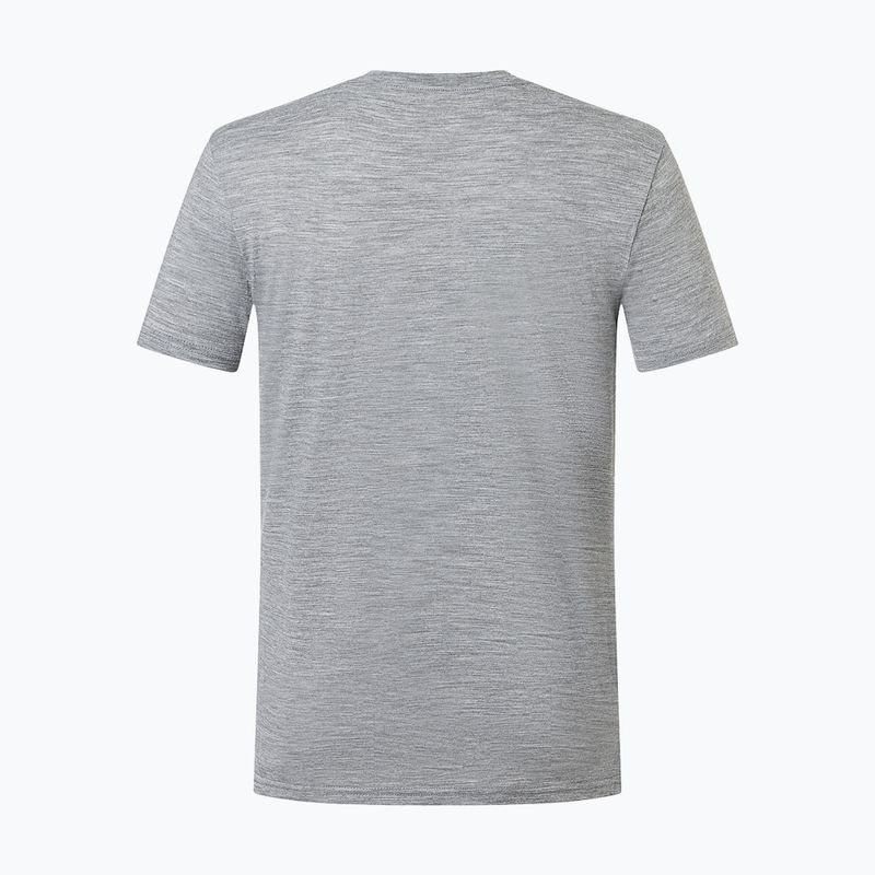 Tricou pentru bărbați super.natural Carski cashmere grey melange/various 6