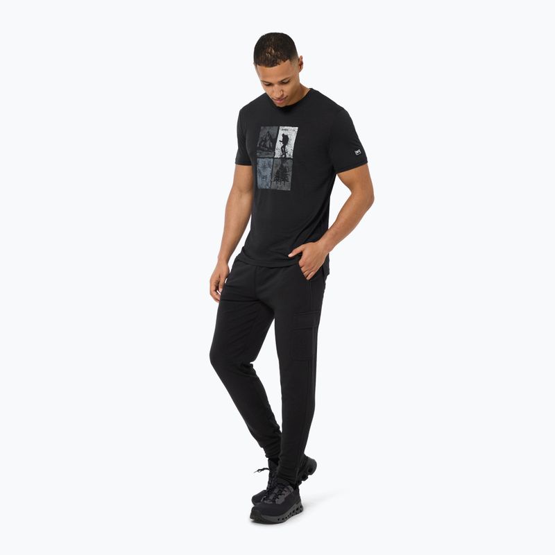 Tricou pentru bărbați super.natural Go Hiking Tee jet black/various 2