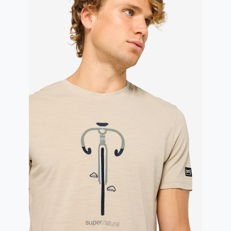 Tricou pentru bărbați super.natural Vintage Bike white pepper/eucalyptus/blueberry 3