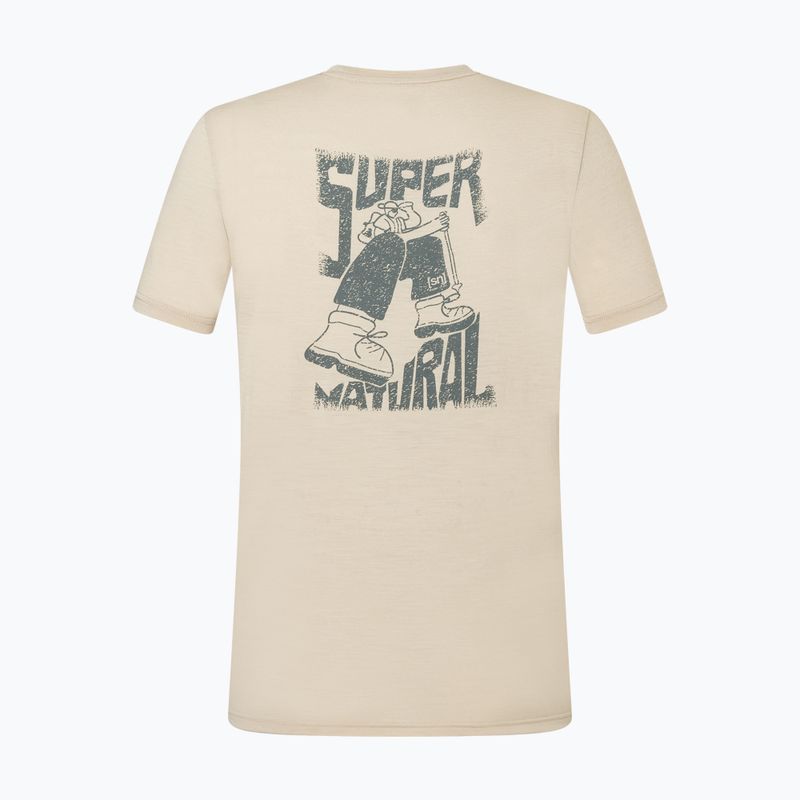Tricou pentru bărbați super.natural Peak Lovers white pepper/eucalyptus 6