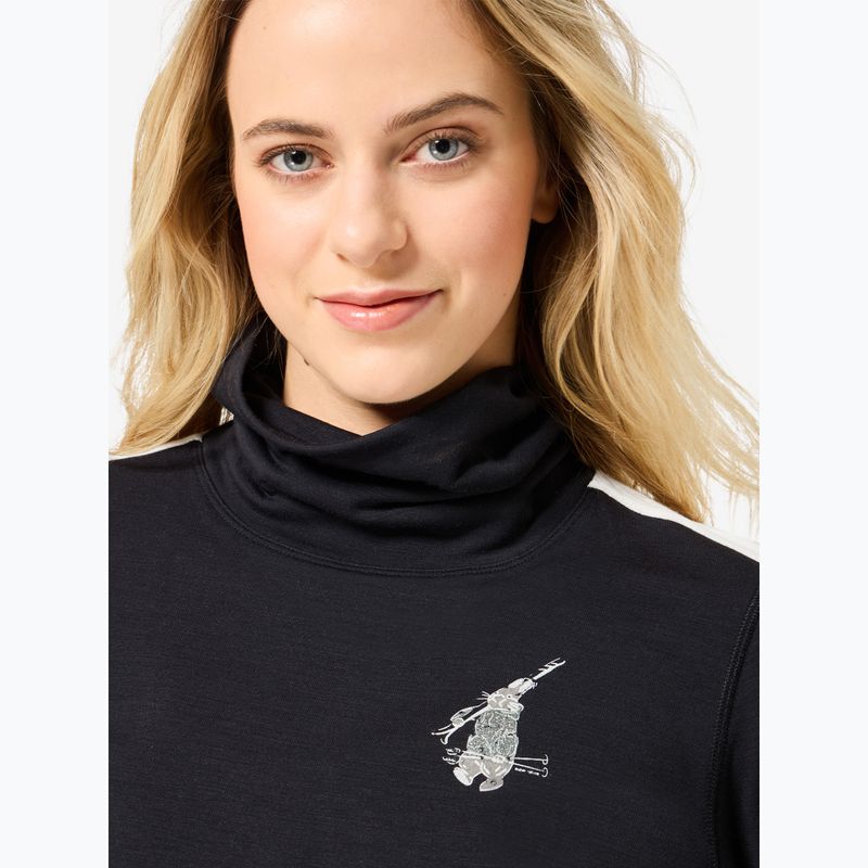 Pulover pentru femei super.natural Bunny Roll Neck jet black/f.white/various/eucalyptus gl 3