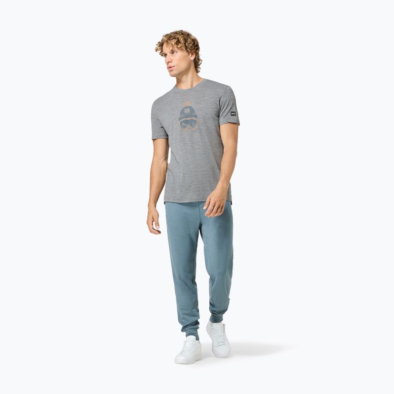 Tricou pentru bărbați super.natural Gogeanie cashmere grey melange/various 2