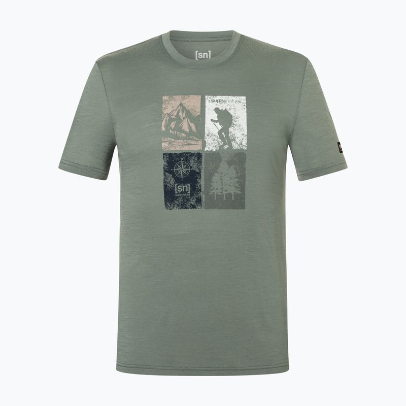 Tricou pentru bărbați Super.Natural Go Hiking Tee eucalyptus/various 4