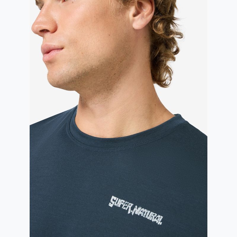 Tricou pentru bărbați super.natural Peak Lovers blueberry/vapor grey 4