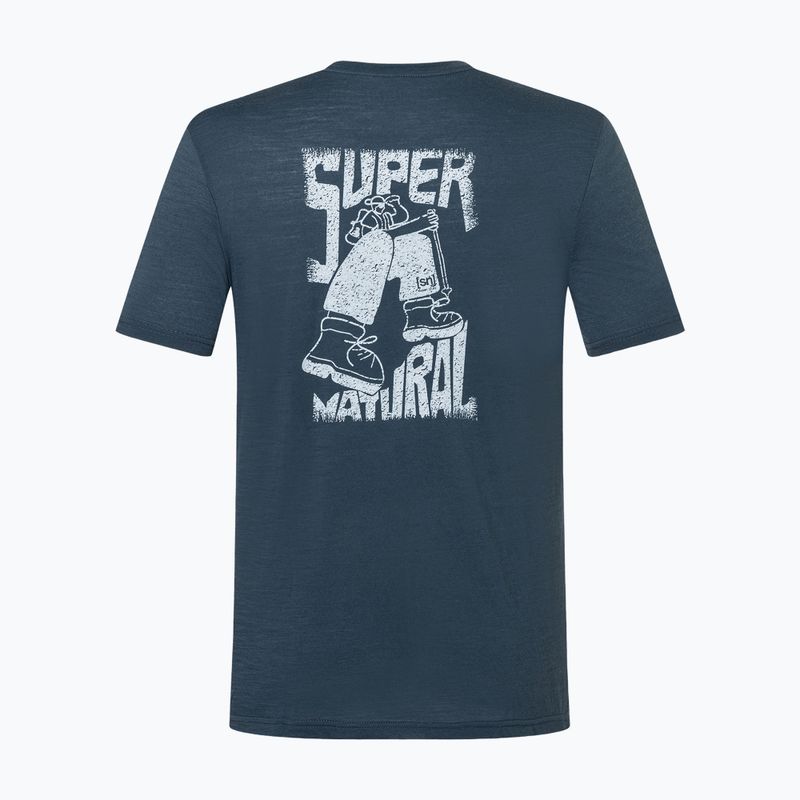 Tricou pentru bărbați super.natural Peak Lovers blueberry/vapor grey 6