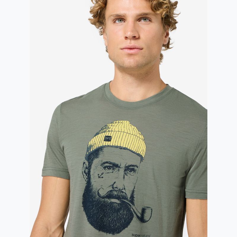 Tricou pentru bărbați Super.Natural Sailor Tee eucalyptus/blueberry/aspen gold 3