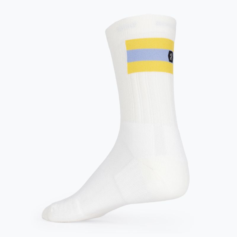 Șosete pentru bărbați On Tennis white/mustard 2