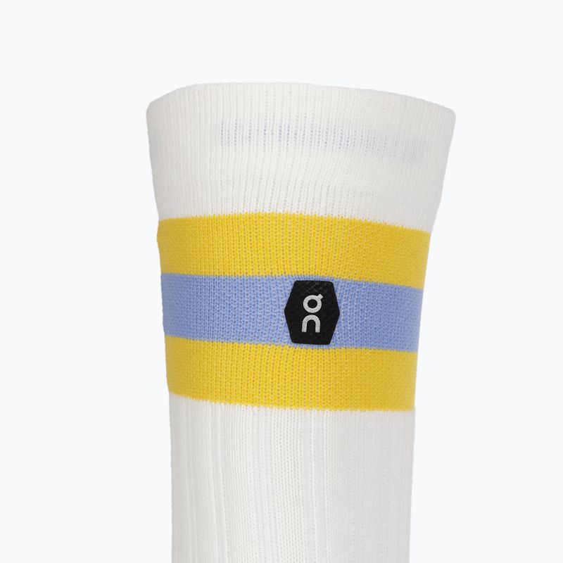 Șosete pentru bărbați On Tennis white/mustard 3